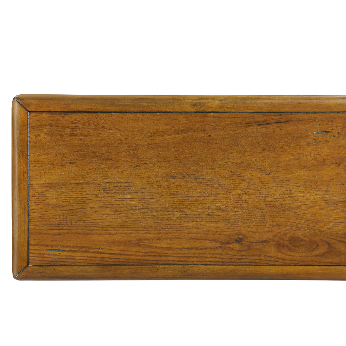 Solid wood end table, rectangular 23.6 inch narrow edge table with drawers, vintage bedside table, Antique Brown - V.I.P Digital Presence