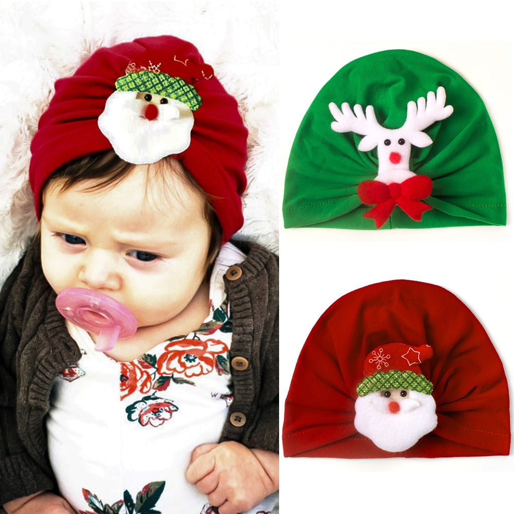 Hat Newborn Christmas Santa Hat Headdress Cozy Hat Infant Head Accessories New Year Holiday Party Hat Props - V.I.P Digital Presence