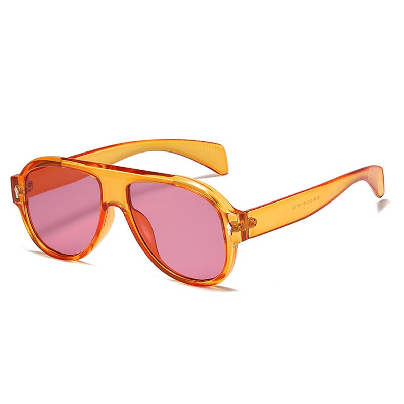 Retro Punk Men Pilot Sunglasses Fashion Rivets Decoration Gradient Eyewear Shades UV400 Women Trending Purple Sun Glasses - V.I.P Digital Presence