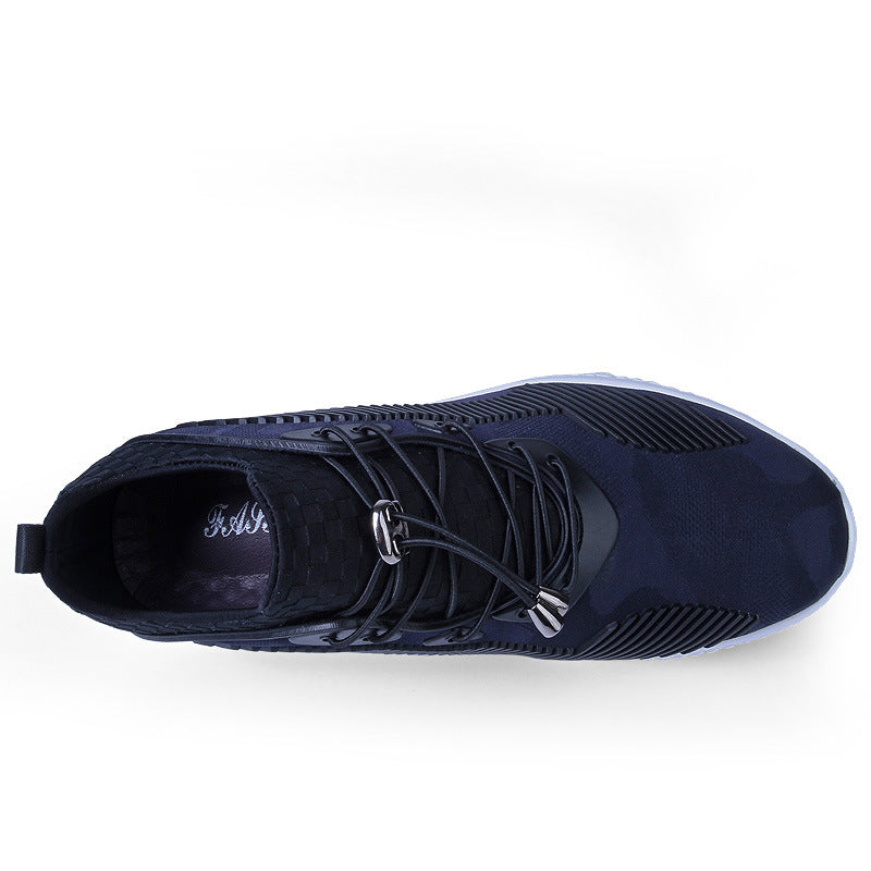 Internal height increasing men's shoes 8CM sports shoes with thick sole and no lace up invisible height increasing shoes - V.I.P Digital Presence