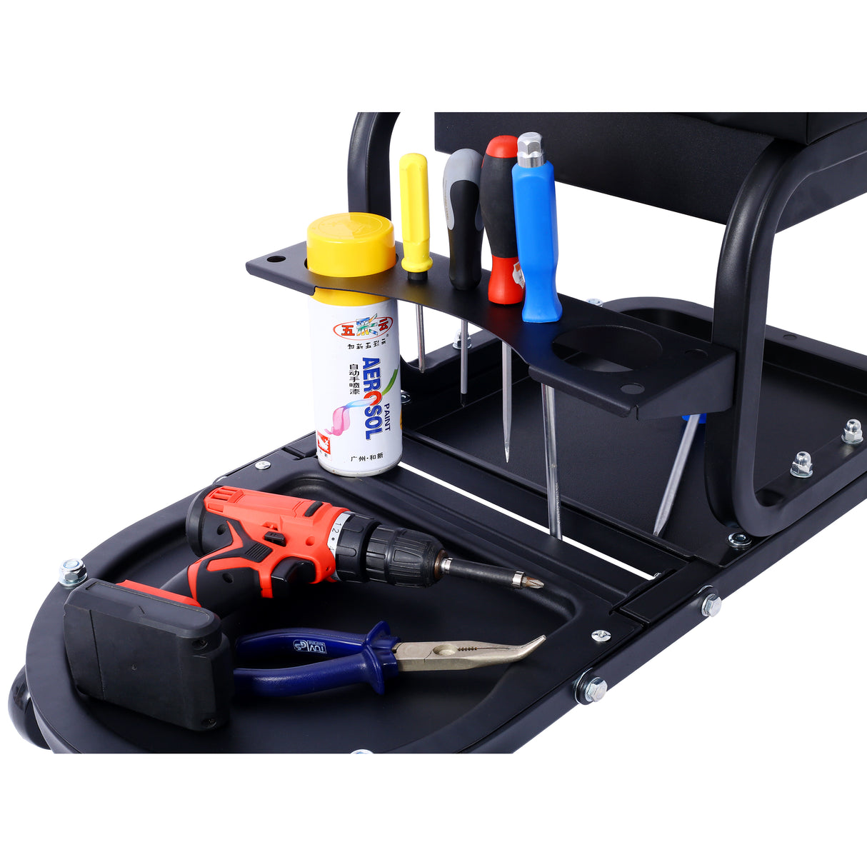 Ultimate Rolling Details and Multifunctional Car, 15'1/2 "x 8'3/4" x 18'1/2 "- Black - V.I.P Digital Presence