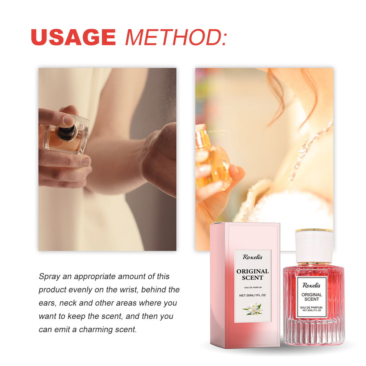 Jasmine Lady Pheromone Perfume, Wrist Behind Ear Neck Natural Long-Lasting Light Fragrance Delicate Elegance Exudes Feminine Charm - V.I.P Digital Presence