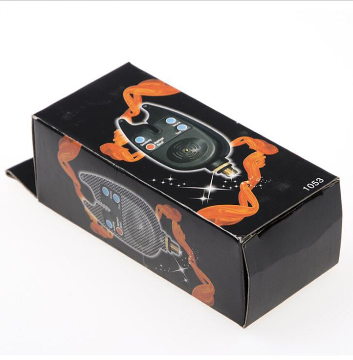 Alarma de picadura de pesca con 2 LED, luz azul, volumen ajustable, sensibilidad al sonido, herramienta de pesca impermeable.