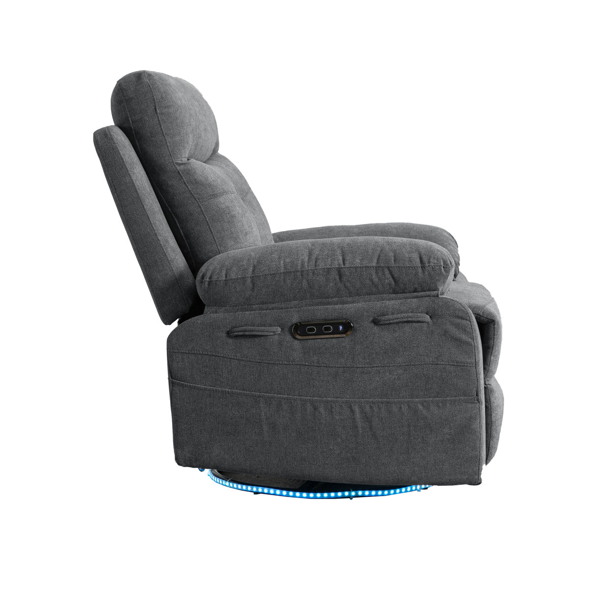 270 degree rotating electric lounge chair with Bluetooth speaker, LED light, telescopic foot pedal adjustable backrest DG - V.I.P Digital Presence