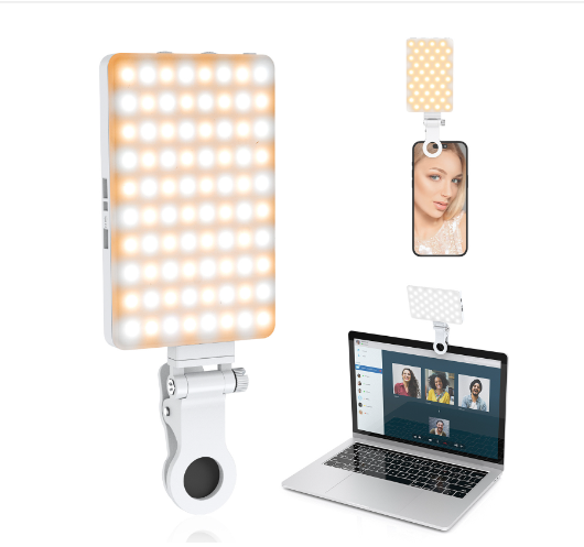 Portable Fill Light Dimmable Rechargeable Phone Light with Clip Super Bright Led Selfie Light Flicker-free for Makeup for Video - V.I.P Digital Presence