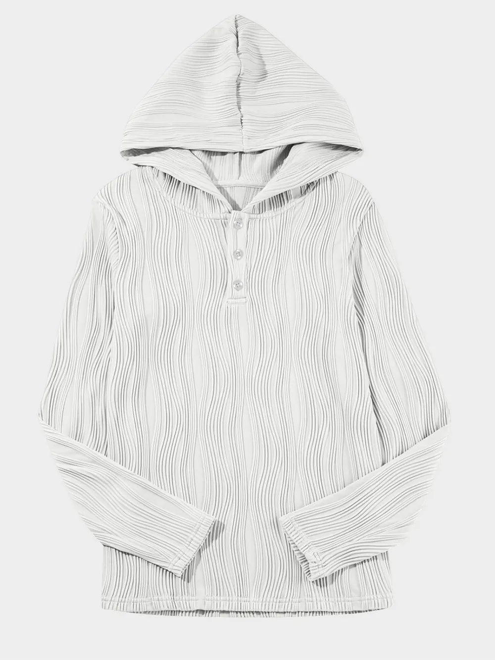 Textured Long Sleeve Hoodie - V.I.P Digital Presence