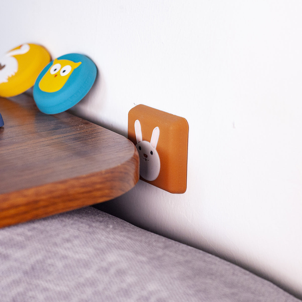 Original Cartoon Silicon Door Bumper Pad Thickened Wall Door Handle Protection Pad Table Corner Door Rear Buffer Mute Shockproof - V.I.P Digital Presence