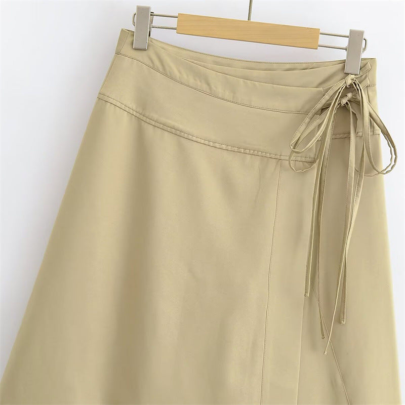 Summer New Style Women's Fashionable Elegant Wrap Skirt with Mid-Waist and Midi Length - V.I.P Digital Presence