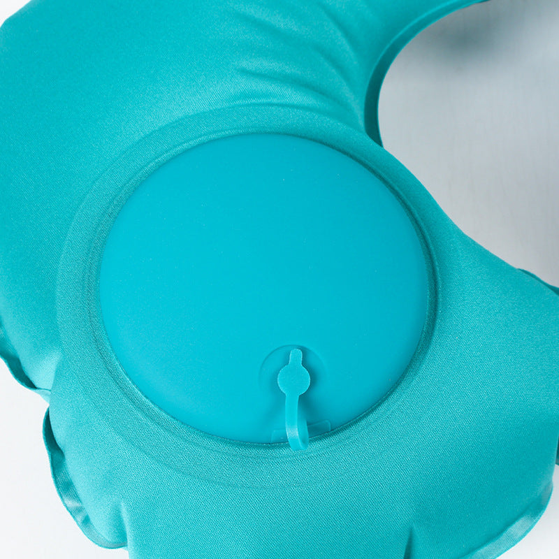 U Shape Neck Cushion Automatic Air Inflatable Pillow Compress Ring For Airplane Car Outdoor Travel - V.I.P Digital Presence