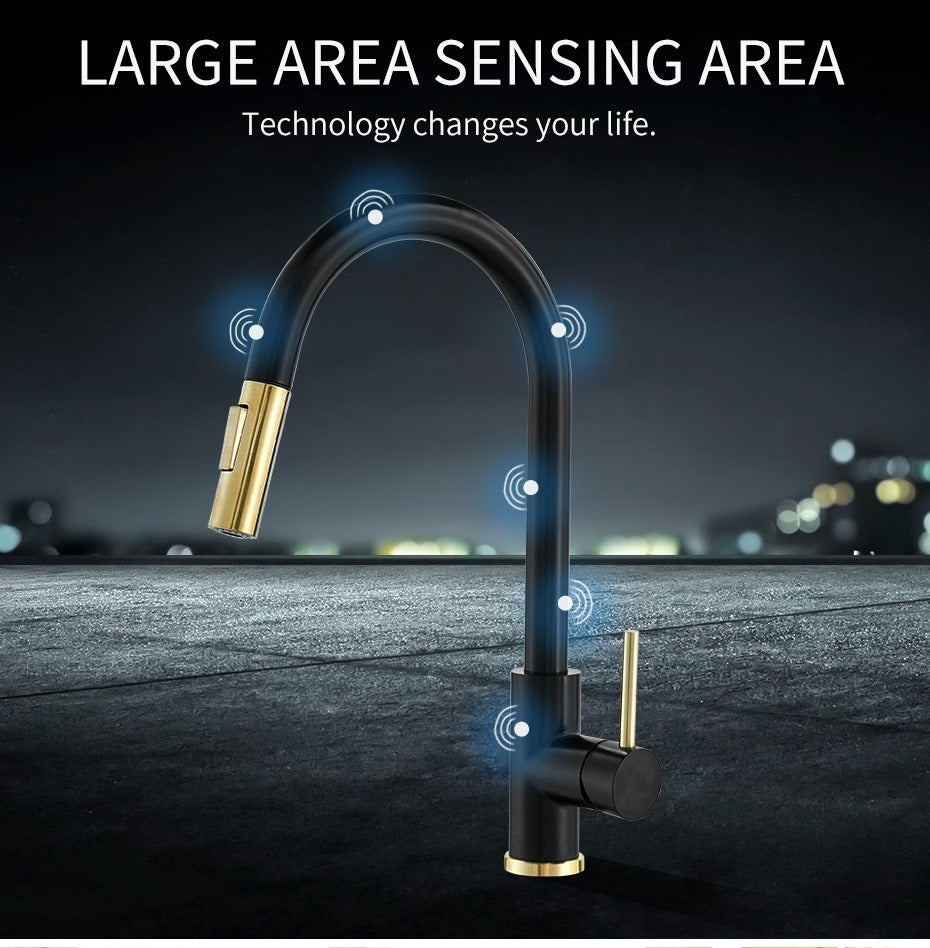 304 stainless steel kitchen faucet, hot and cold water pull-out vegetable basin sink faucet - V.I.P Digital Presence
