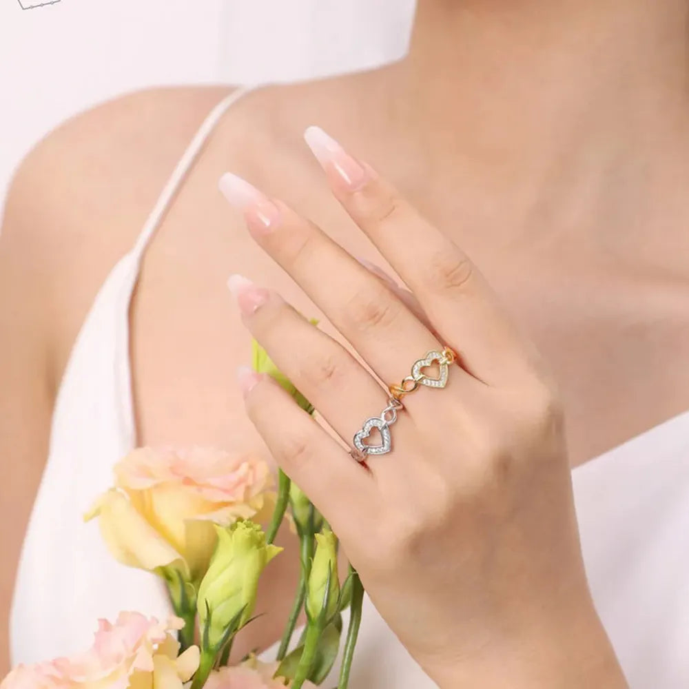 925 Sterling Silver Heart Ring - V.I.P Digital Presence