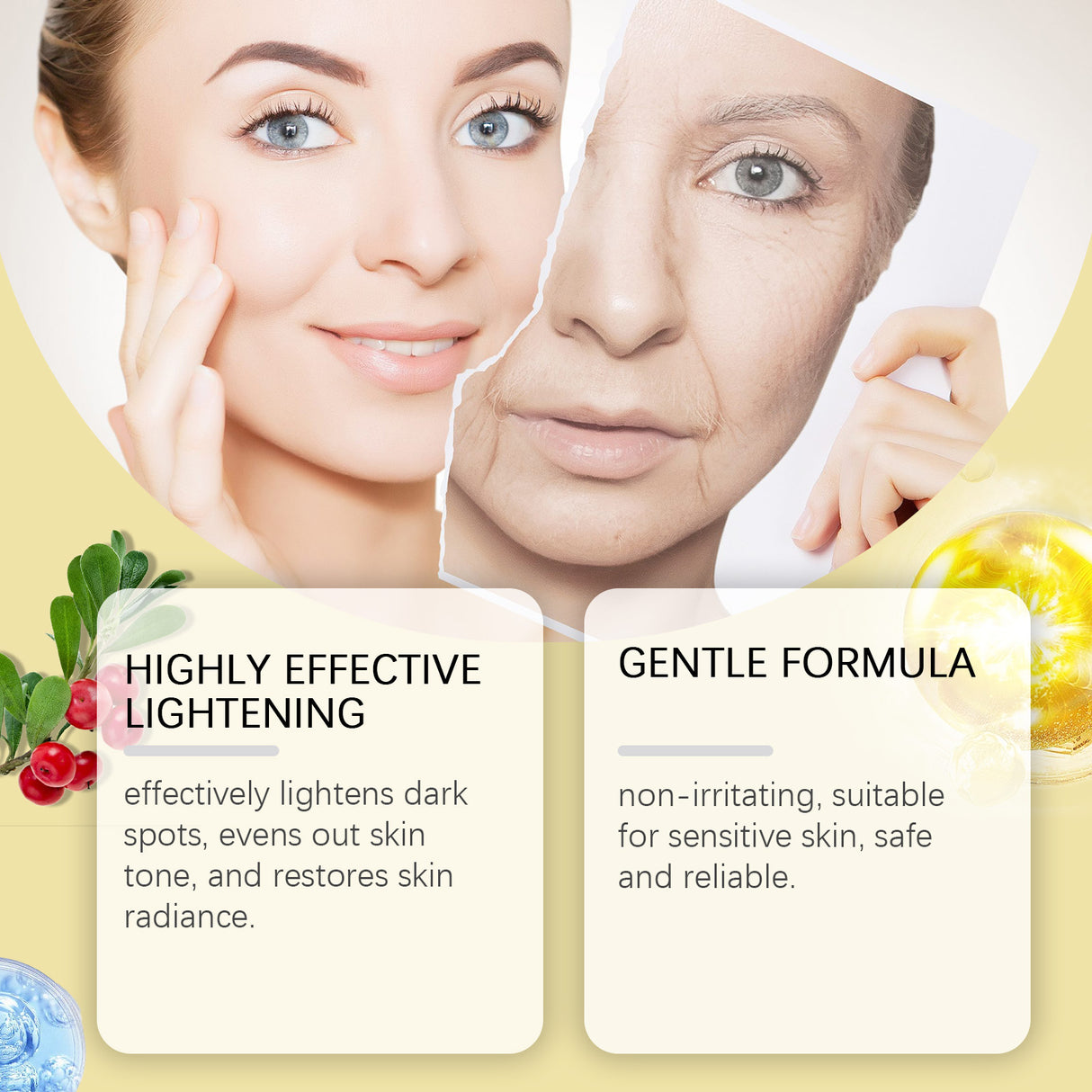 Aceite esencial para el cuidado facial que hidrata, tensa, ilumina, hidrata y suaviza la piel.
