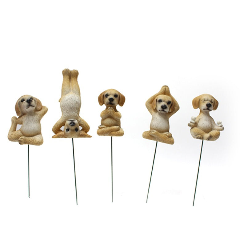 Mini Puppy Plugin Garden Bonsai Ornament Decoration Micro Landscape Resin - V.I.P Digital Presence