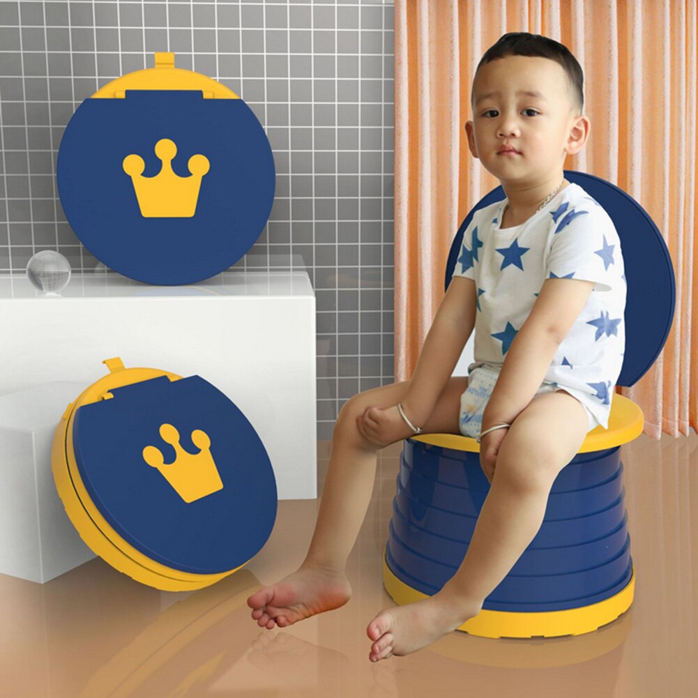Orinal ligero para niños, asiento de inodoro, asiento de entrenamiento para ir al baño, ajustable, lavable y plegable.