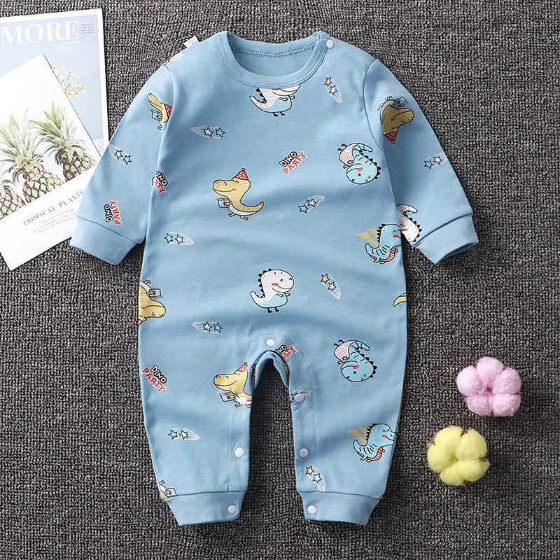 2024 Spring Autumn 0-2 Years Old Baby Romper Baby Jumpsuit Boys Girls Long-sleeved Trousers Newborn Romper Climbing Clothes - V.I.P Digital Presence
