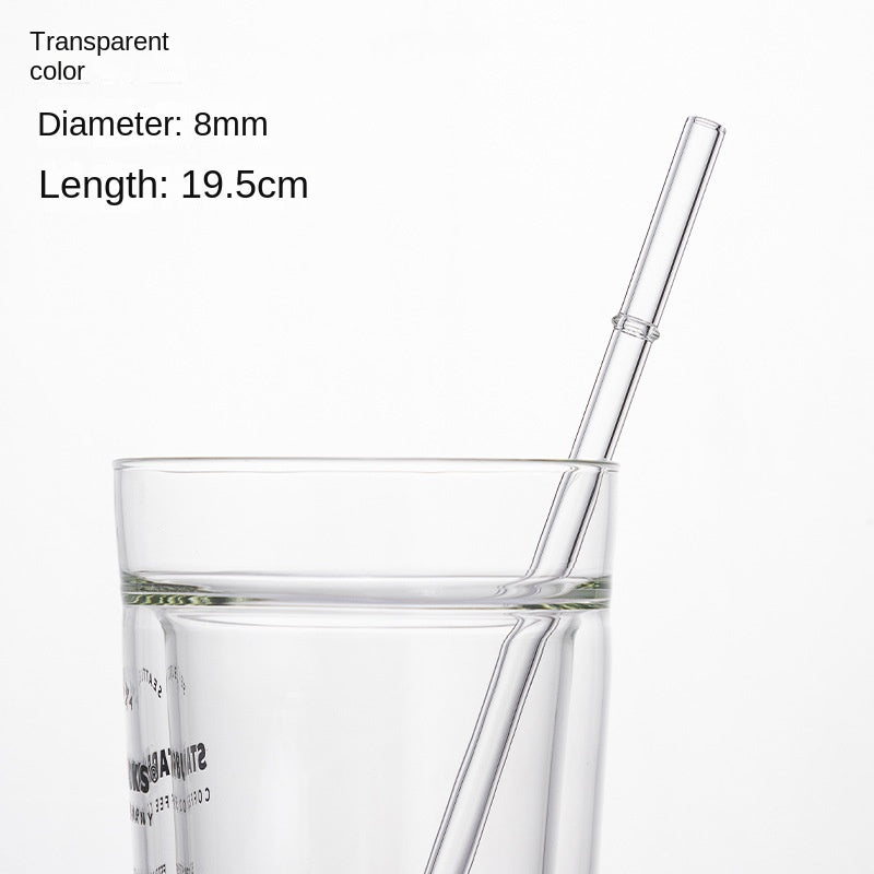 Eco-Friendly High Borosilicate Glass Straw Durable Heat-Resistant Starbucks Kids Straw 27cm Customized - V.I.P Digital Presence