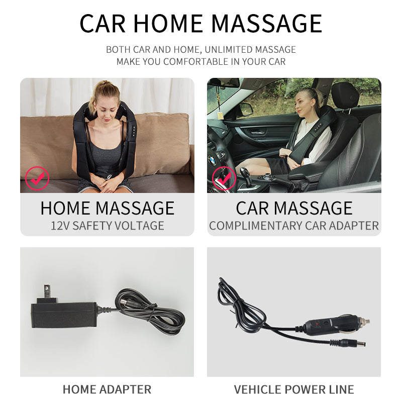 Kneading massage shawl massager SKG cervical spine massager household electric waist and back hot compress massager With bag - V.I.P Digital Presence