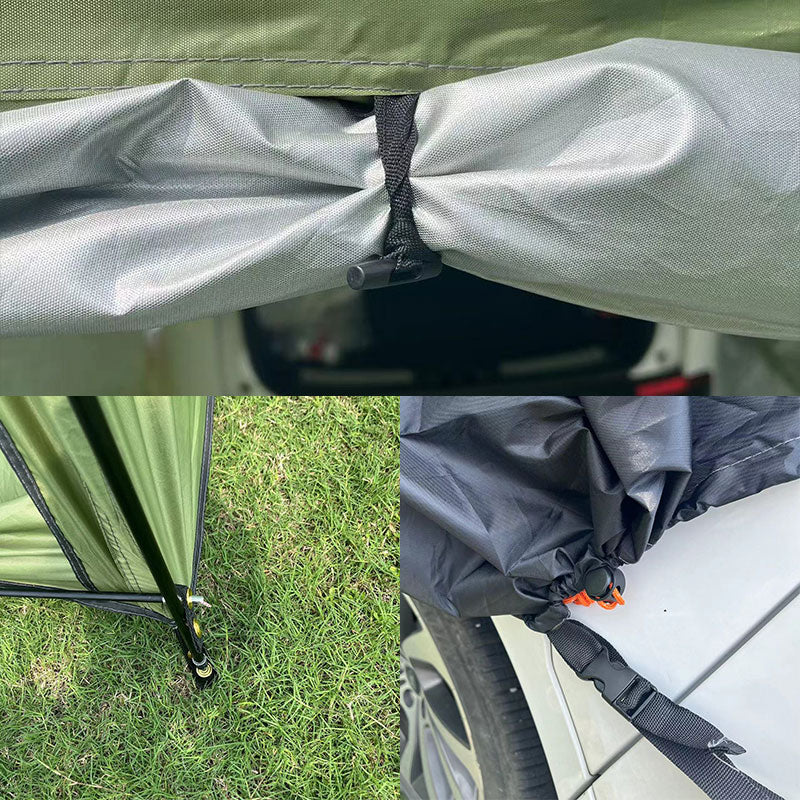 Outdoor car - trunk rear tent with canopy, sun - resistant camping equipment - V.I.P Digital Presence