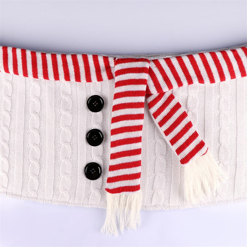 White Christmas shirt, scarf, Christmas tree skirt, Christmas decoration, Christmas tree footband, Christmas tree skirt - V.I.P Digital Presence