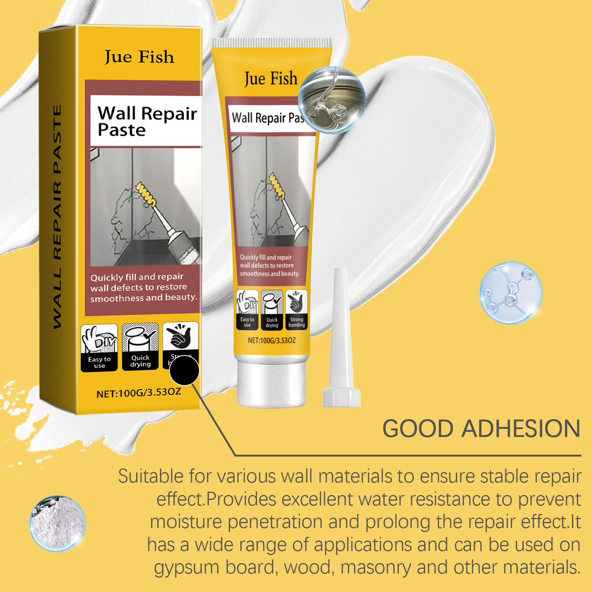 Wall Crack Repair Plaster Wall Damage Scratches Dents Cracks Nail Holes Repair Repair Wall Plaster - V.I.P Digital Presence