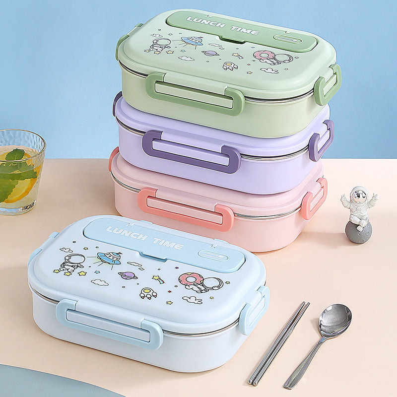 Cartoon cute sealed 316 stainless steel compartment insulation lunch box lunch box - V.I.P Digital Presence