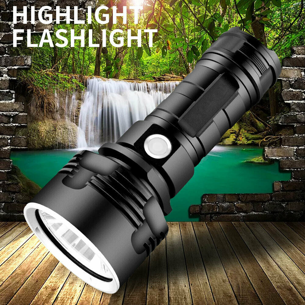 New P50 Strong Light Fixed Focus Flashlight Power Display USB Charging Outdoor Lighting Strong Light Flashlight - V.I.P Digital Presence