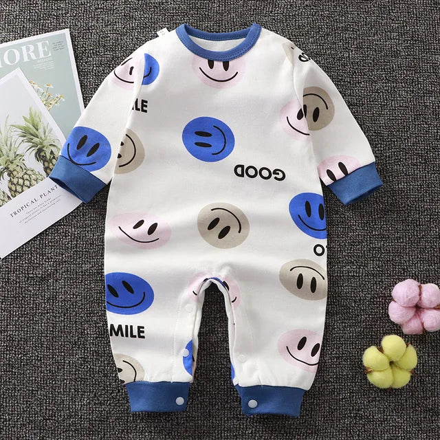 2024 Spring Autumn 0-2 Years Old Baby Romper Baby Jumpsuit Boys Girls Long-sleeved Trousers Newborn Romper Climbing Clothes - V.I.P Digital Presence