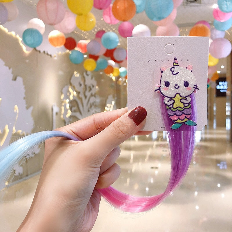 Sweet Colorful Hairpin Lovely Children Girls Hairclip Kids Cute Barrette Cartoon Extension Braider Rainbow Hair Accessories - V.I.P Digital Presence