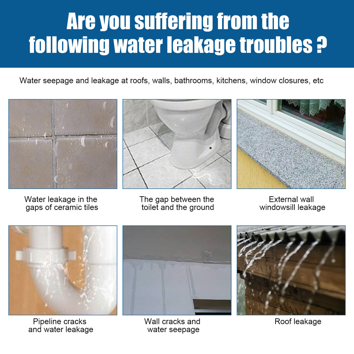 Transparent Waterproof Glue Transparent Waterproof Paint Toilet Balcony Free Brick Roof Leak Proof Glue - V.I.P Digital Presence