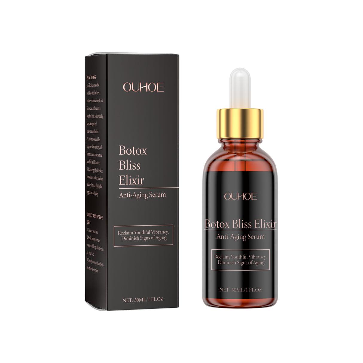 Esencia hidratante facial que hidrata, hidrata y mejora la piel, aclarando las líneas finas y suavizando la piel.