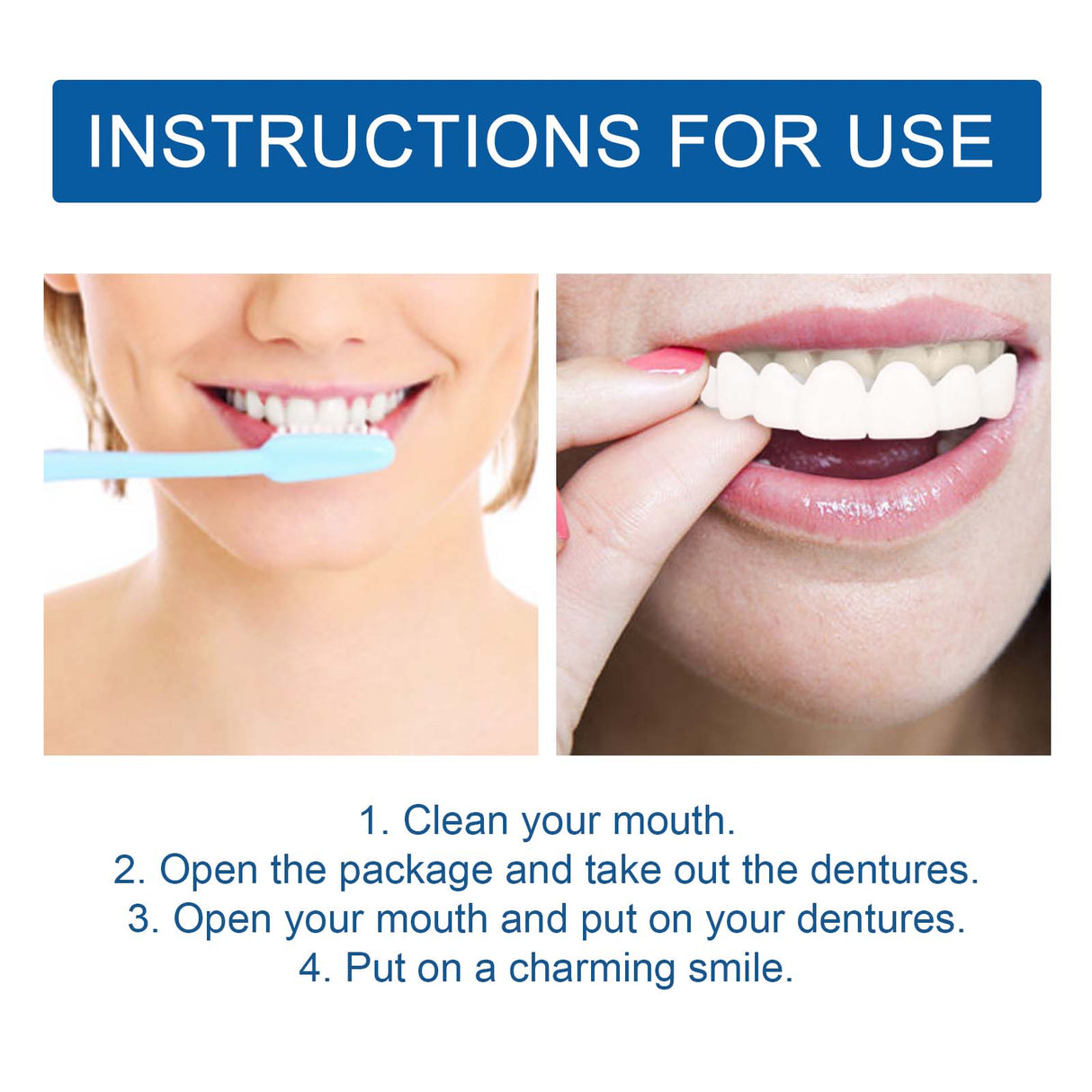 Adjustable Buckle Dentures, Modified Teeth Interdental Set Orthodontic Dentures Set - V.I.P Digital Presence