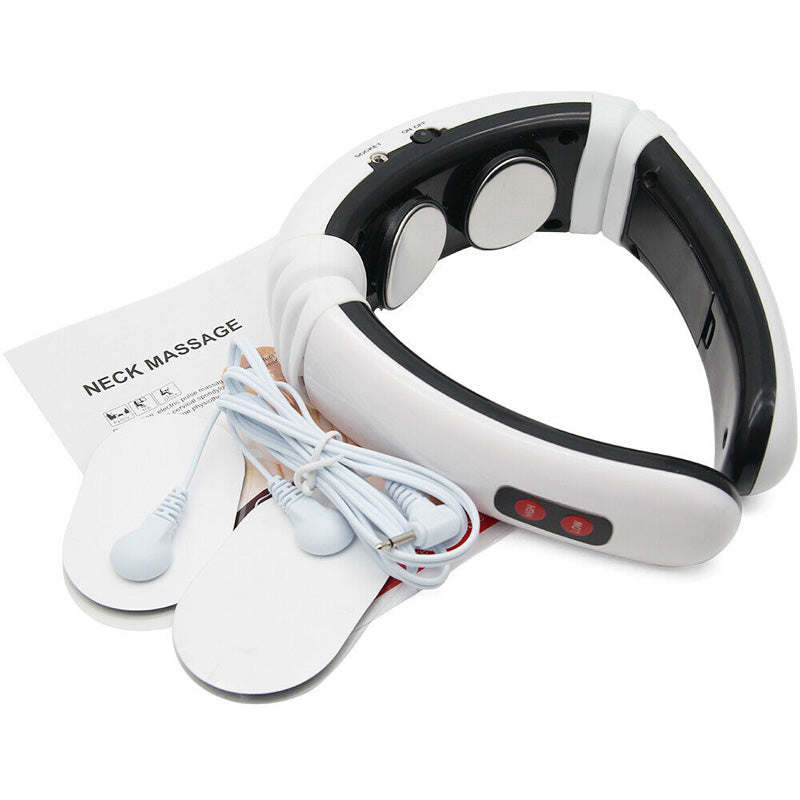 Electric Pulse Back and Neck Massager Far Infrared Heating Pain Relief Health Care Relaxation Tool Intelligent Cervical Massager - V.I.P Digital Presence
