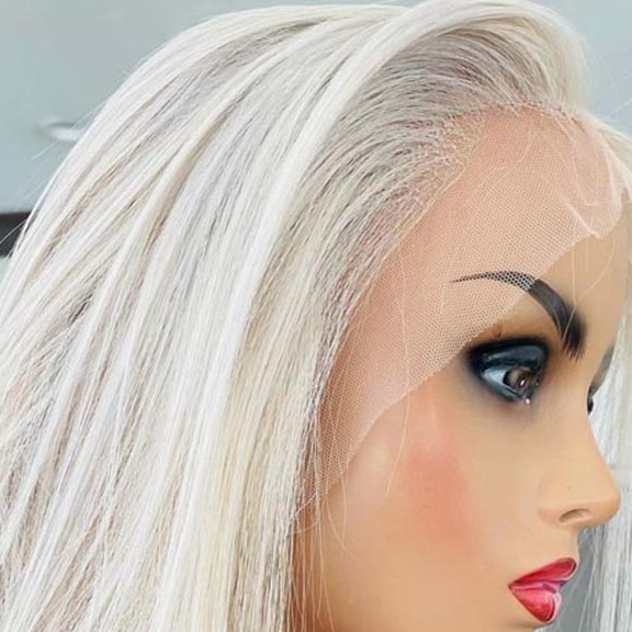 Women's Chemical Fiber Front Lace Wig Straight Hair Short Hair Headset Natural Hairline Wig - V.I.P Digital Presence