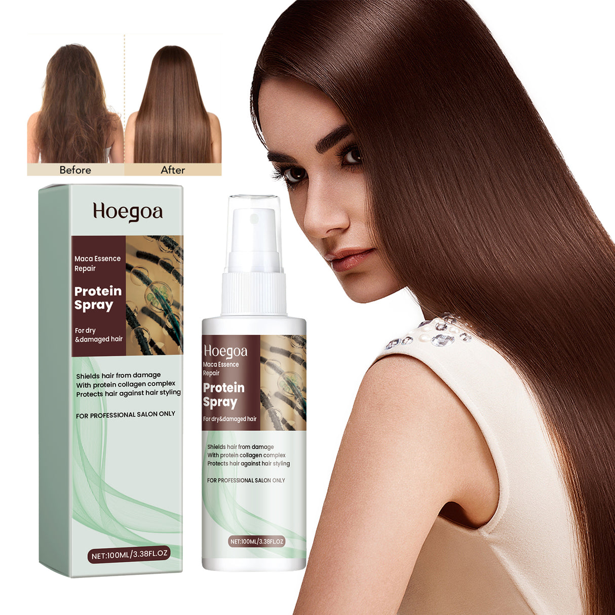 Protein Spray, Moisturize Dry Hair Tail Dry Fragrance Strong And Smooth Hair Care - V.I.P Digital Presence