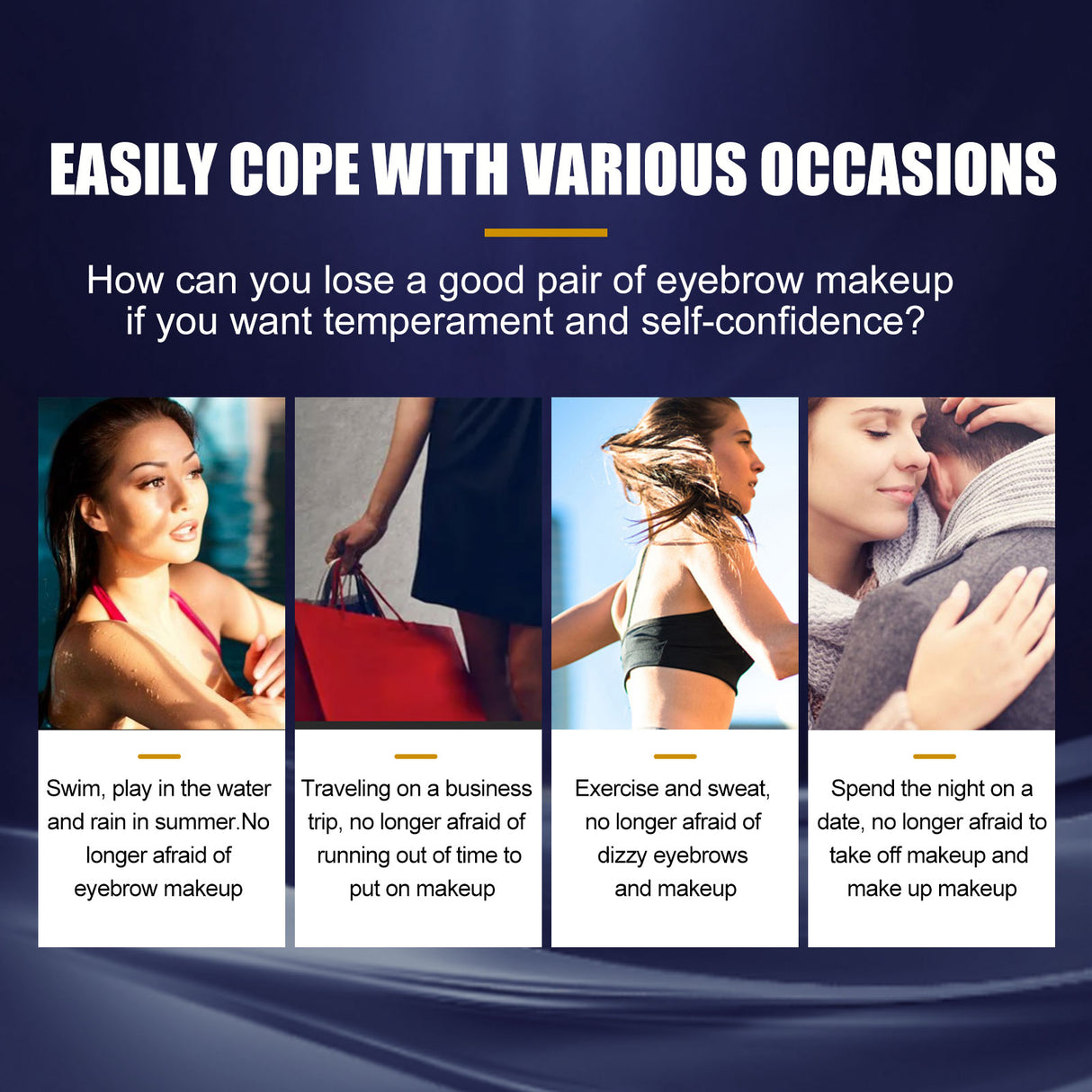 Eyebrow Powder Set Makeup Natural Lasting Waterproof Not Easy To Decolorize Dizzy Lazy Seal Eyebrow Powder Set - V.I.P Digital Presence