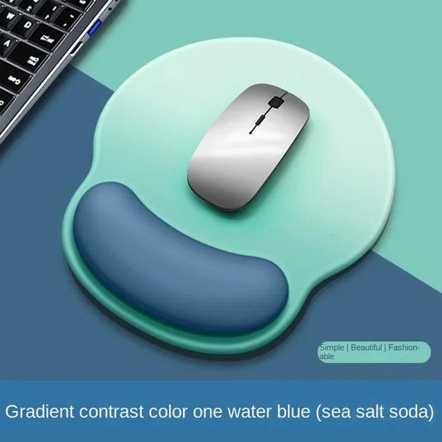 Gradient Mouse Pad Wrist Guard with Logo Female Wrist Guard Mouse Pad Wrist Support Computer Silicone Mouse Pad Wholesale