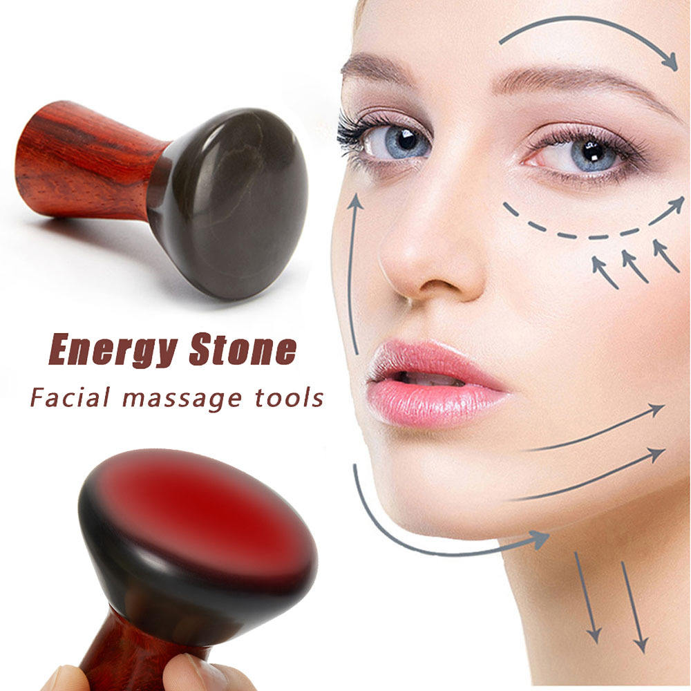 Hot Compress Bian Stone Facial Gua Sha V Face Massager Guasha Stone Wrinkle Remover Face Stone Massager - V.I.P Digital Presence
