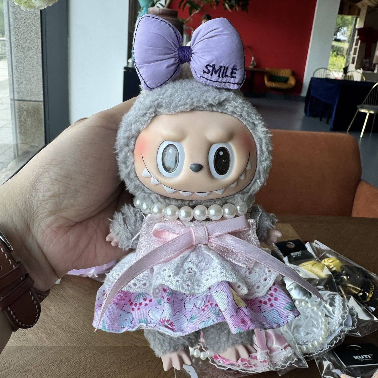 Labbubu Doll 17cm Labbubu Pendant Doll Clothes Accessories Shorts Keychain Air Cotton - V.I.P Digital Presence