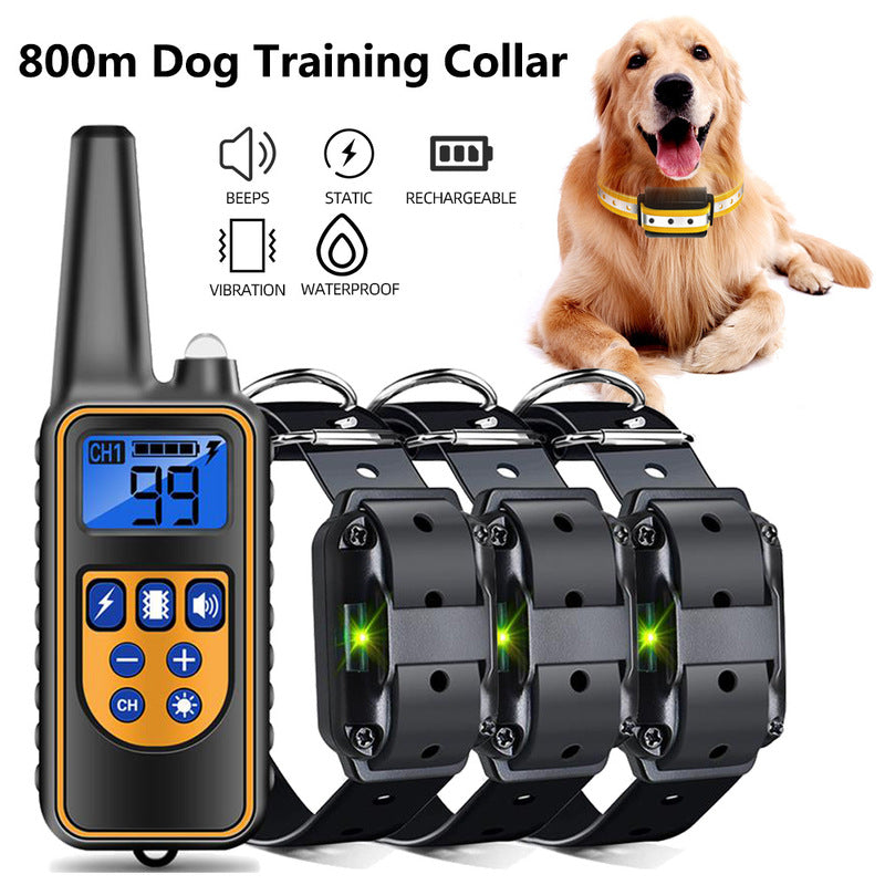 Dog training supplies - bark control device. The collar features electric shock and vibration for training. - V.I.P Digital Presence