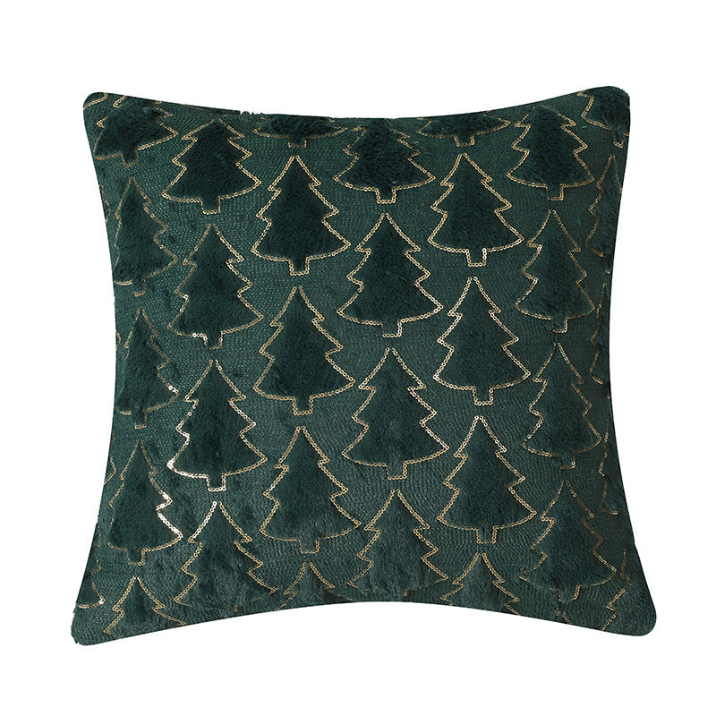 pillow bedroom headboard cushion Christmas tree romantic plush pillowcase - V.I.P Digital Presence