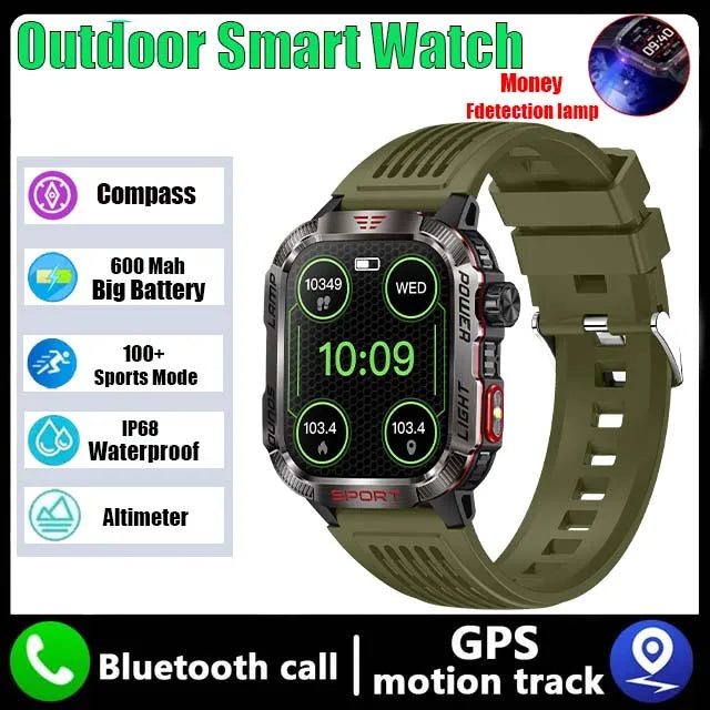 GZYR 2.01" Screen Smart Watch Men Bluetooth Call 600 mAh Sports Waterproof Heart rate Blood Oxygen SmartWatch For Huawei Xiaomi - V.I.P Digital Presence
