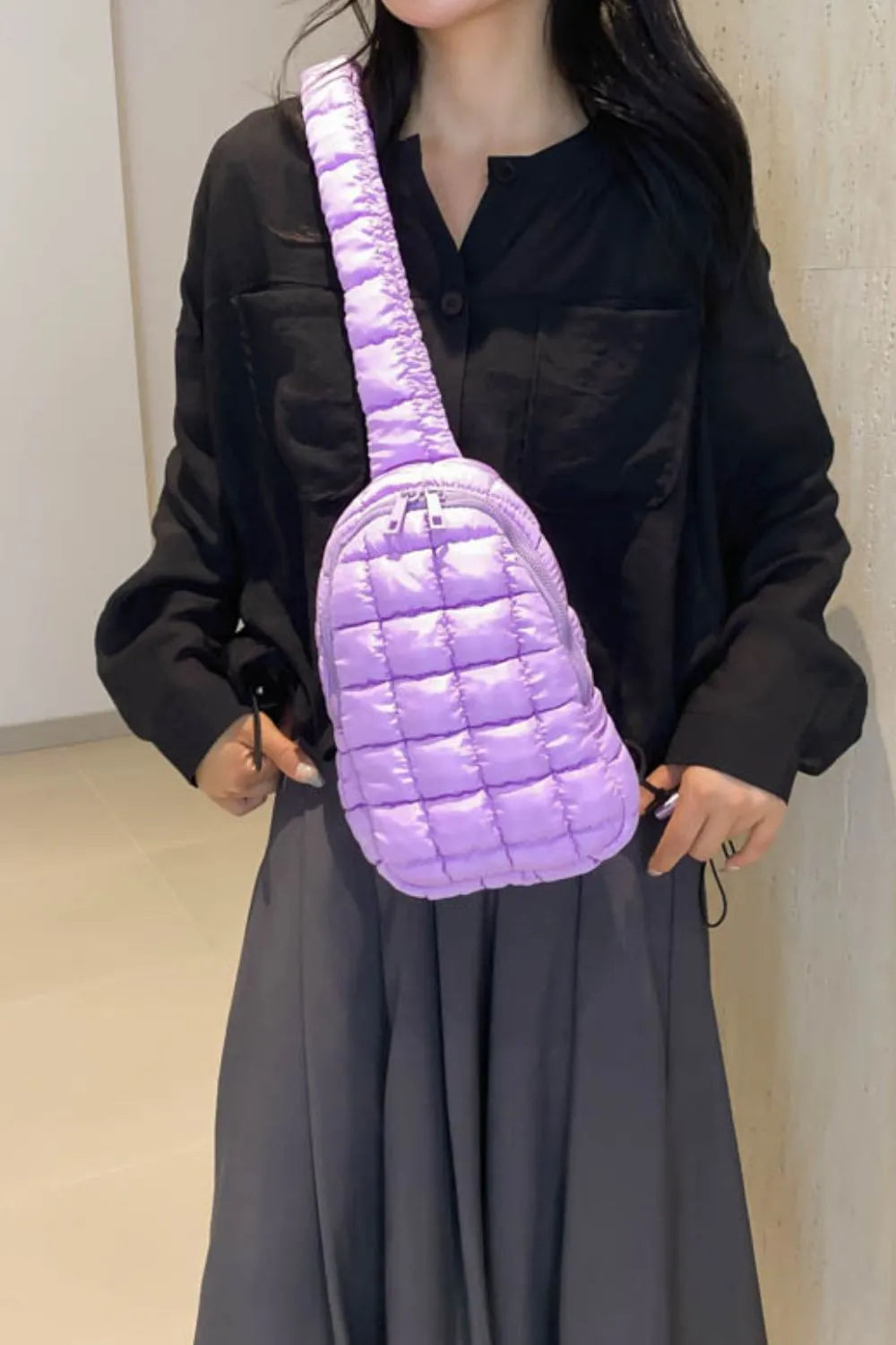 Quilted Nylon Crossbody Bag - V.I.P Digital Presence