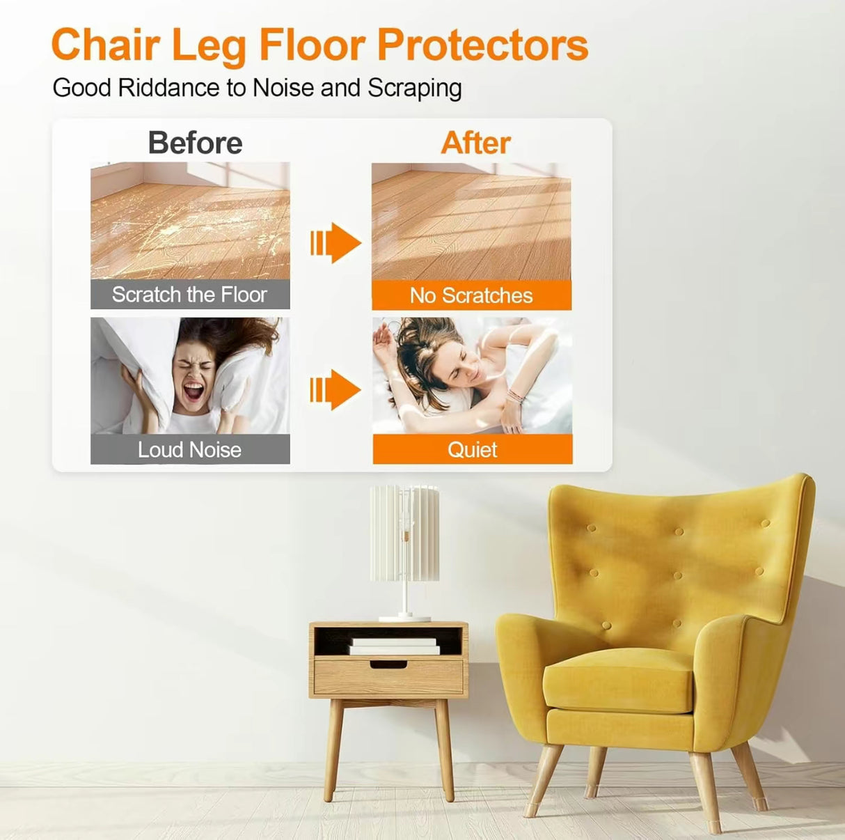 SilentGrip Chair Protectors
