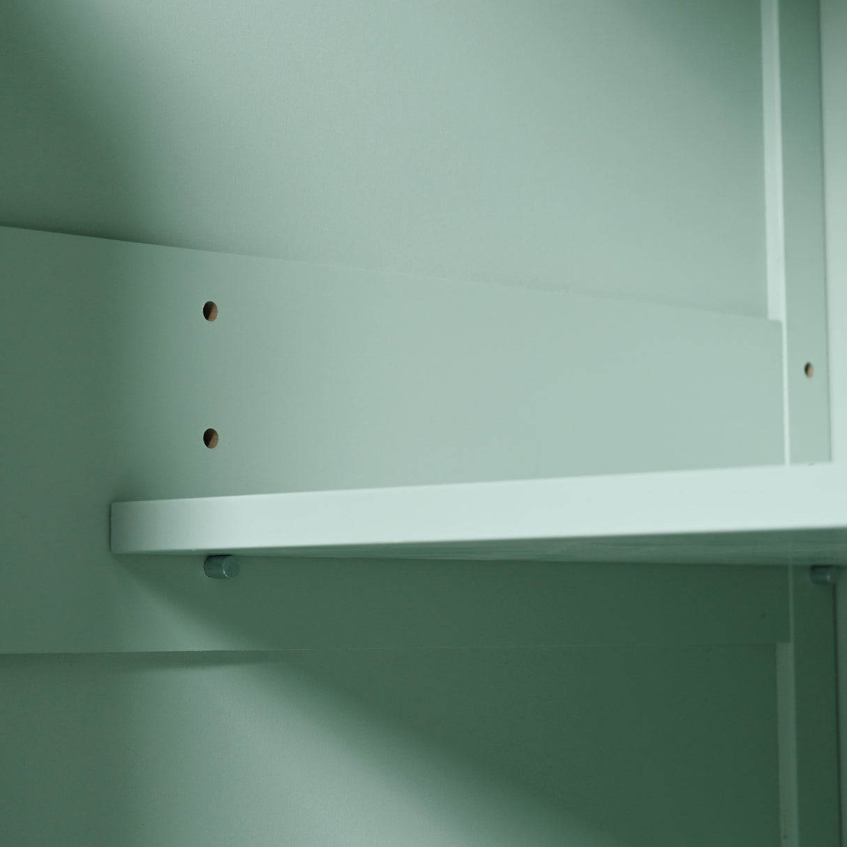 Kitchen trolley, cabinet door internal storage rack with storage cabinet and 3 dining room drawers, mint green - V.I.P Digital Presence