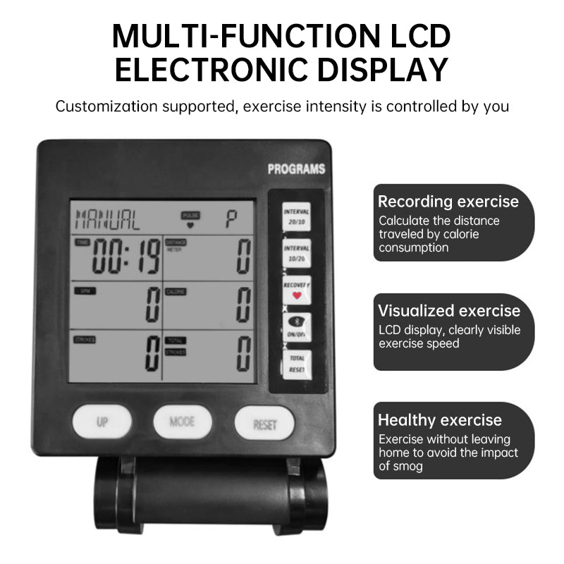 New multifunctional rowing machine counter, durable, easy to install, suitable for office and hotel workouts. - V.I.P Digital Presence