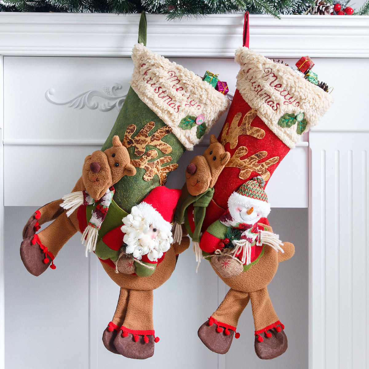 Santa Claus, snowman, deer riding socks, children's Christmas gifts, apple bags, jewelry, Christmas socks - V.I.P Digital Presence