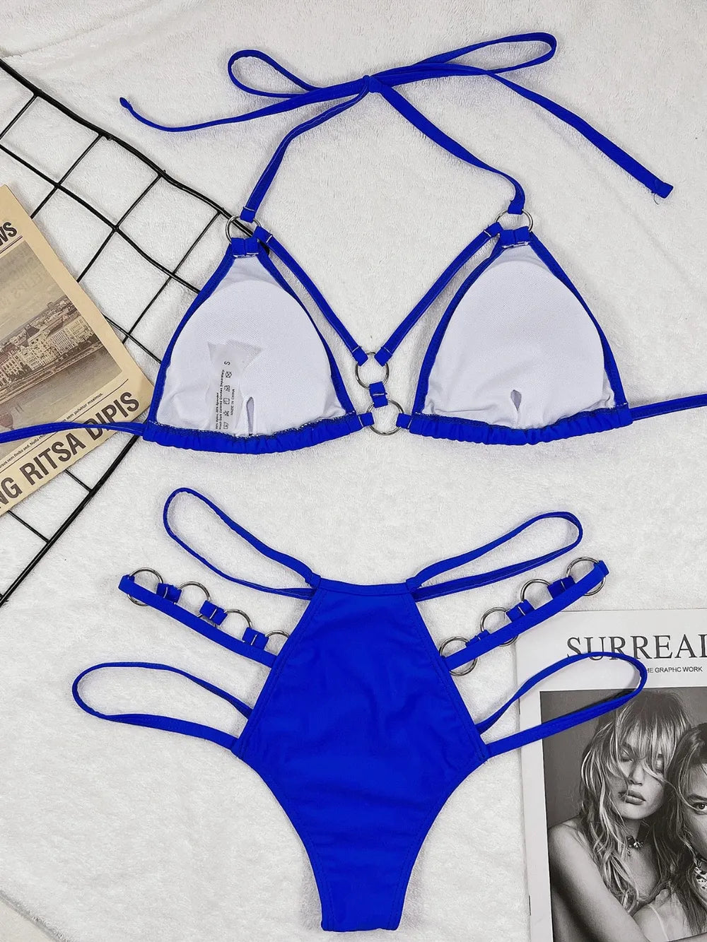 Cutout Halter Neck Two-Piece Bikini Set - V.I.P Digital Presence