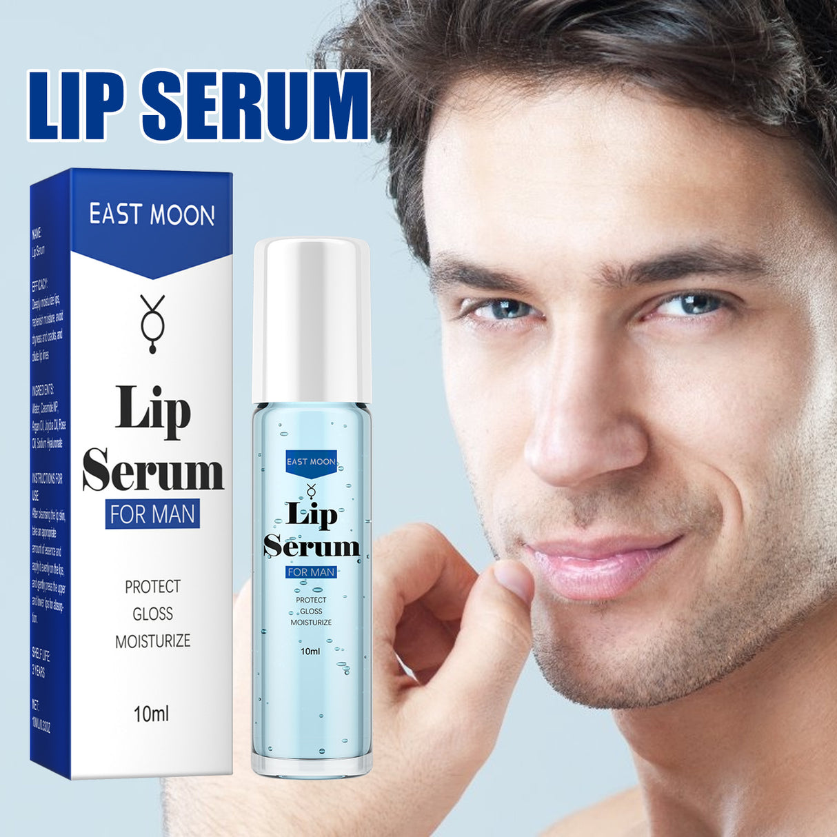 EAST MOON Lip Essence Rolling Lotion, Moisturize And Fade Lip Lines, Prevent Dry Crack And Dead Skin, Plump And Moisturize Lips - V.I.P Digital Presence