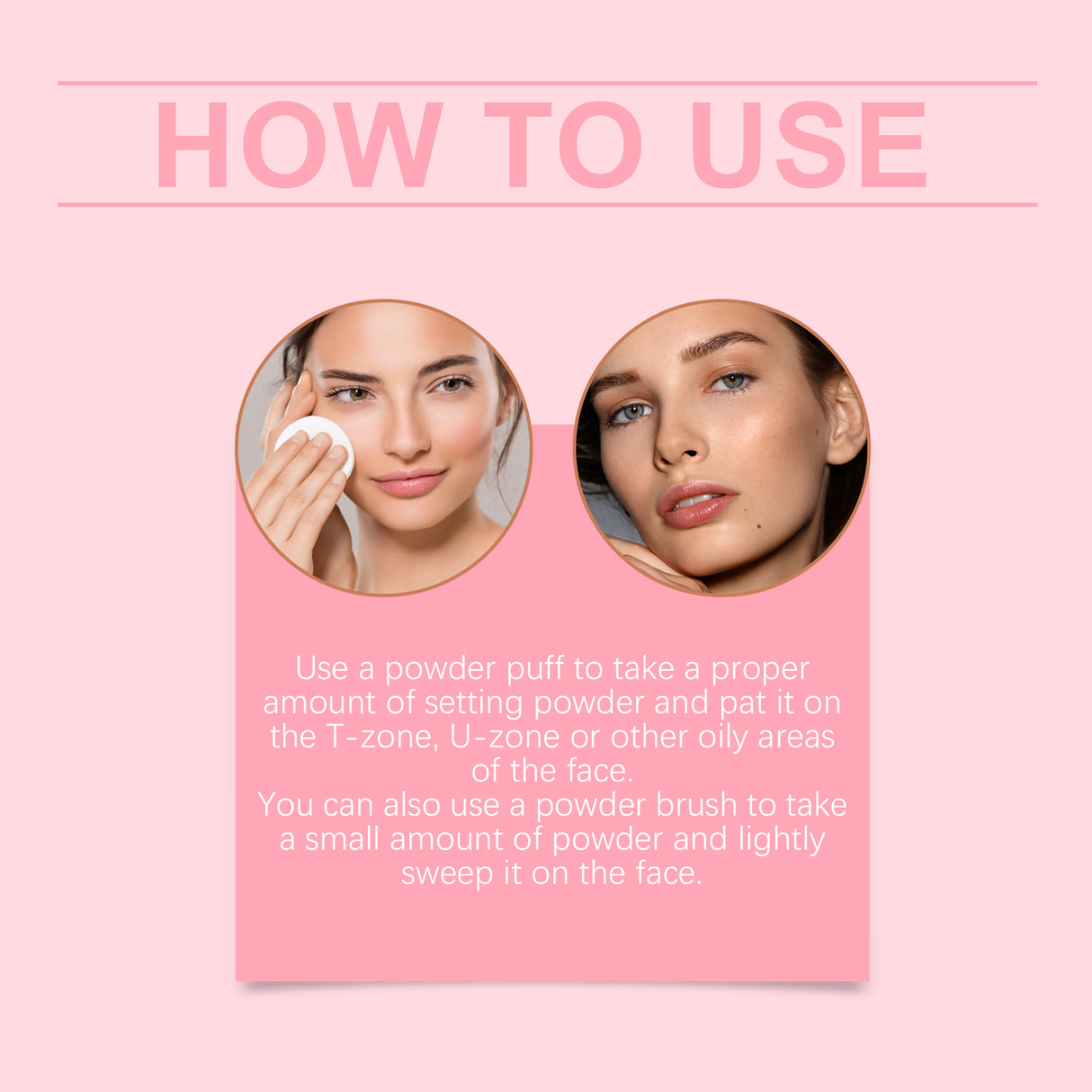 Setting powder with brush, Natural Makeup Light, Delicate Breathable Fit Dry And Wet Dual Use Powder Lasting Makeup - V.I.P Digital Presence
