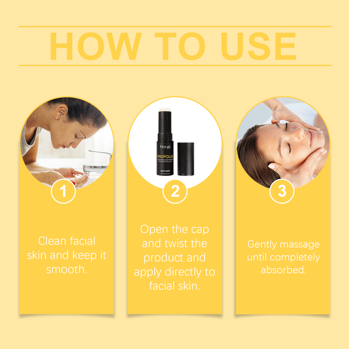 Propolis Moisturizer Stick, Long-Lasting Moisturizing And Gentle Care Of Dry Skin Daily Skin Care Facial Moisturizer Stick - V.I.P Digital Presence